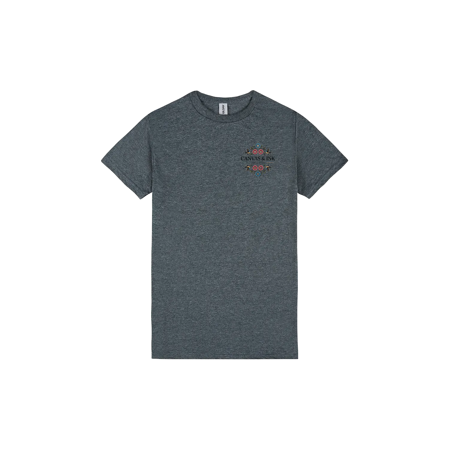 Dark Heather front flat lay