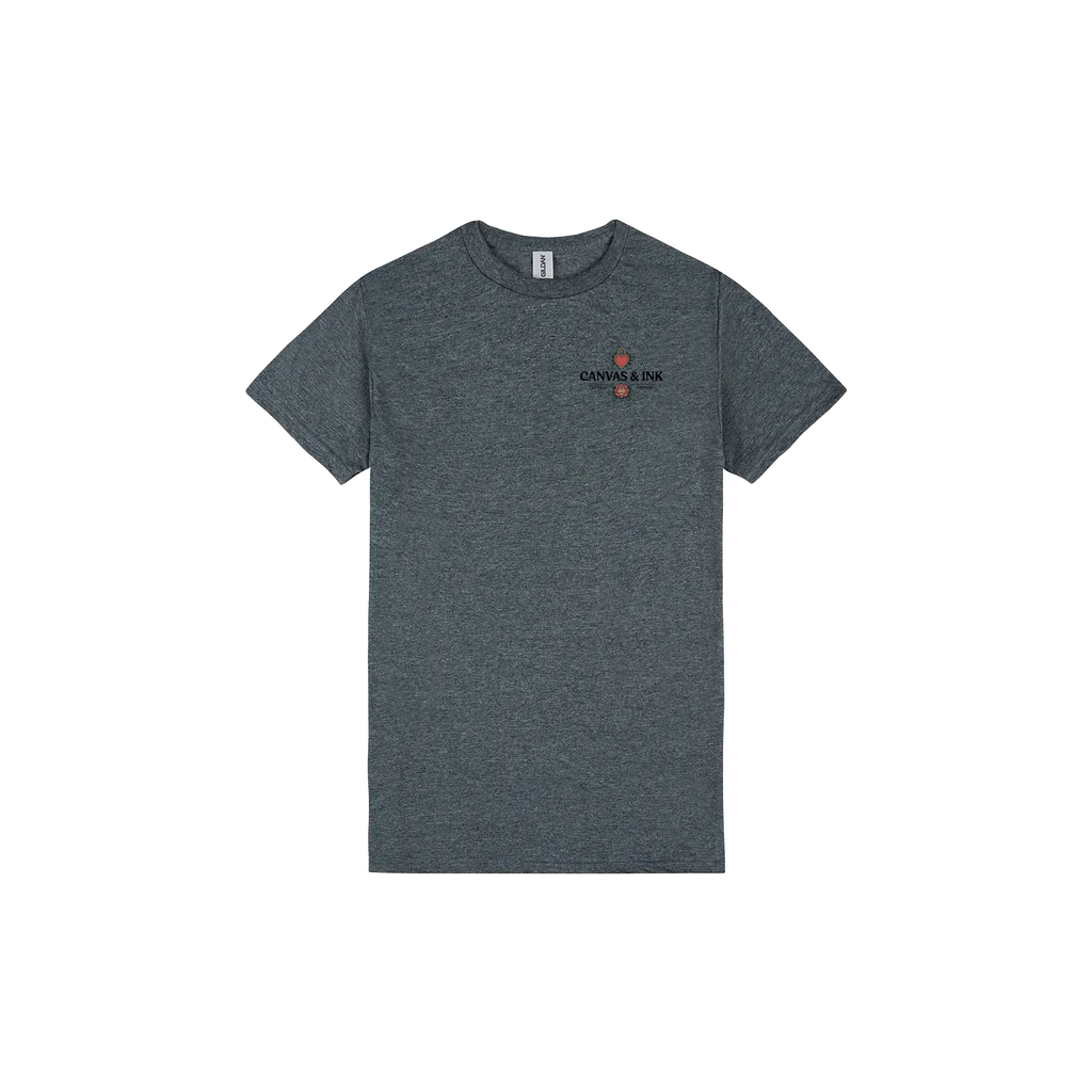 Dark Heather front flat lay