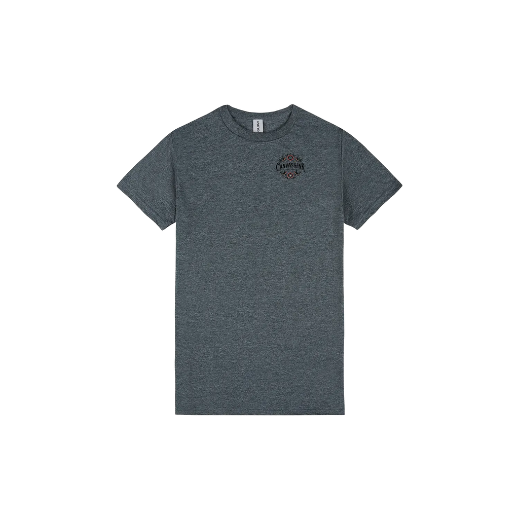 Dark Heather front flat lay