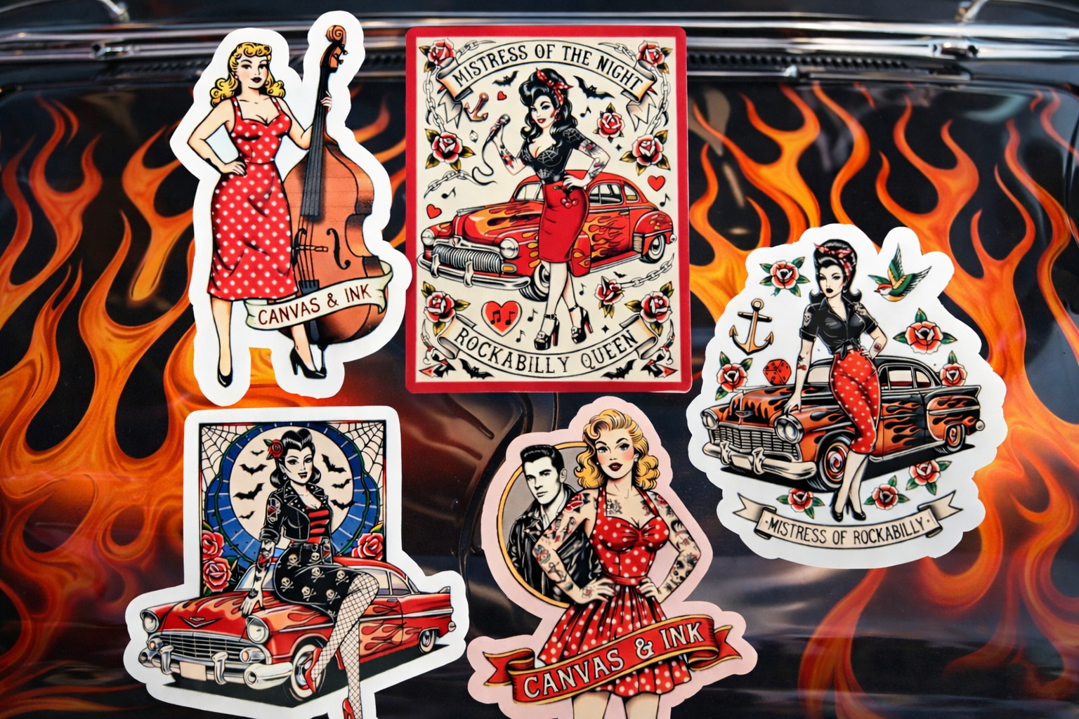 Rockabilly 5 Sticker Pack