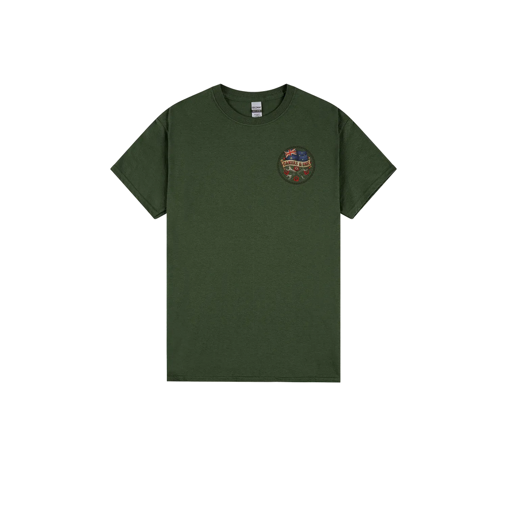 Forest Green front flat lay