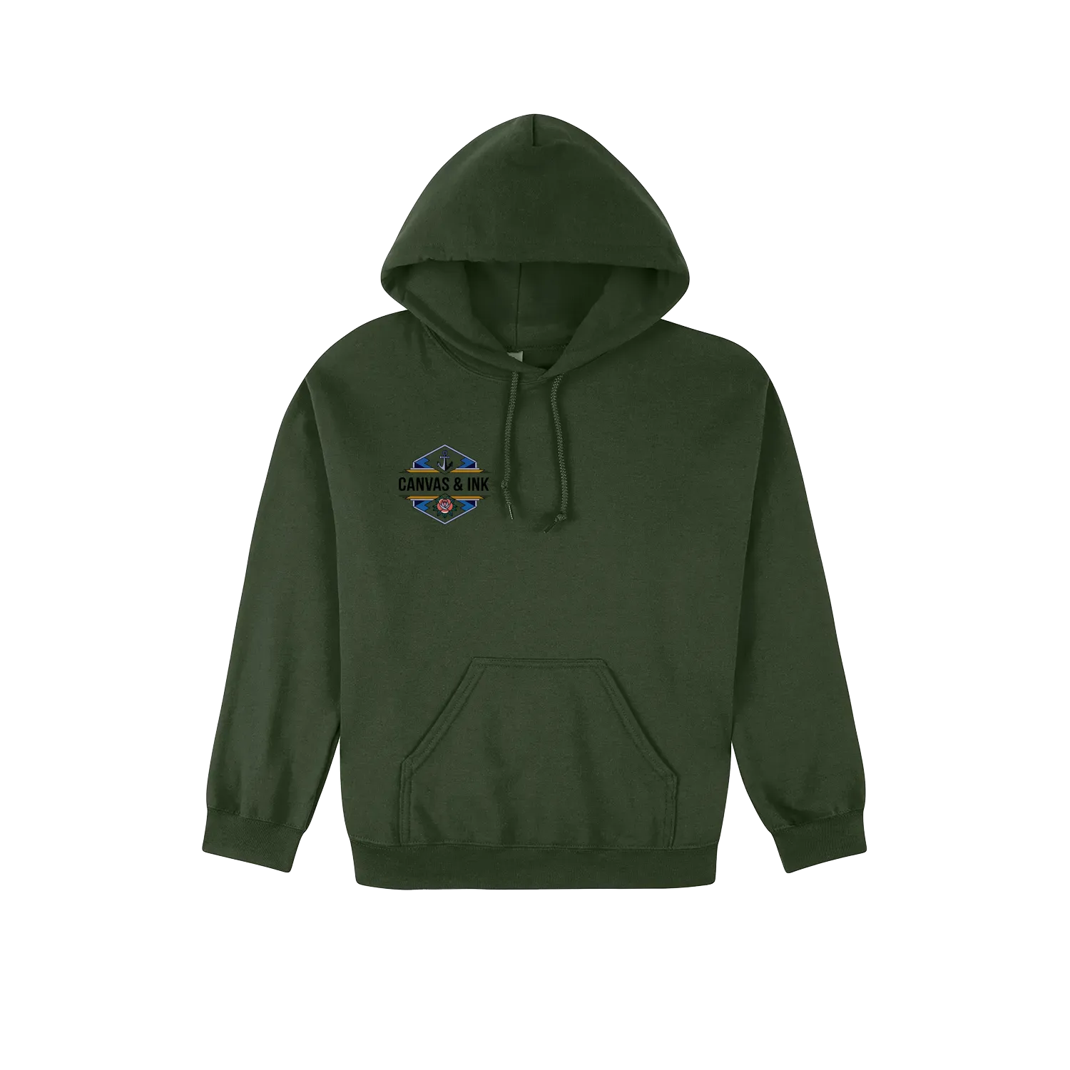 Forest Green front flat lay