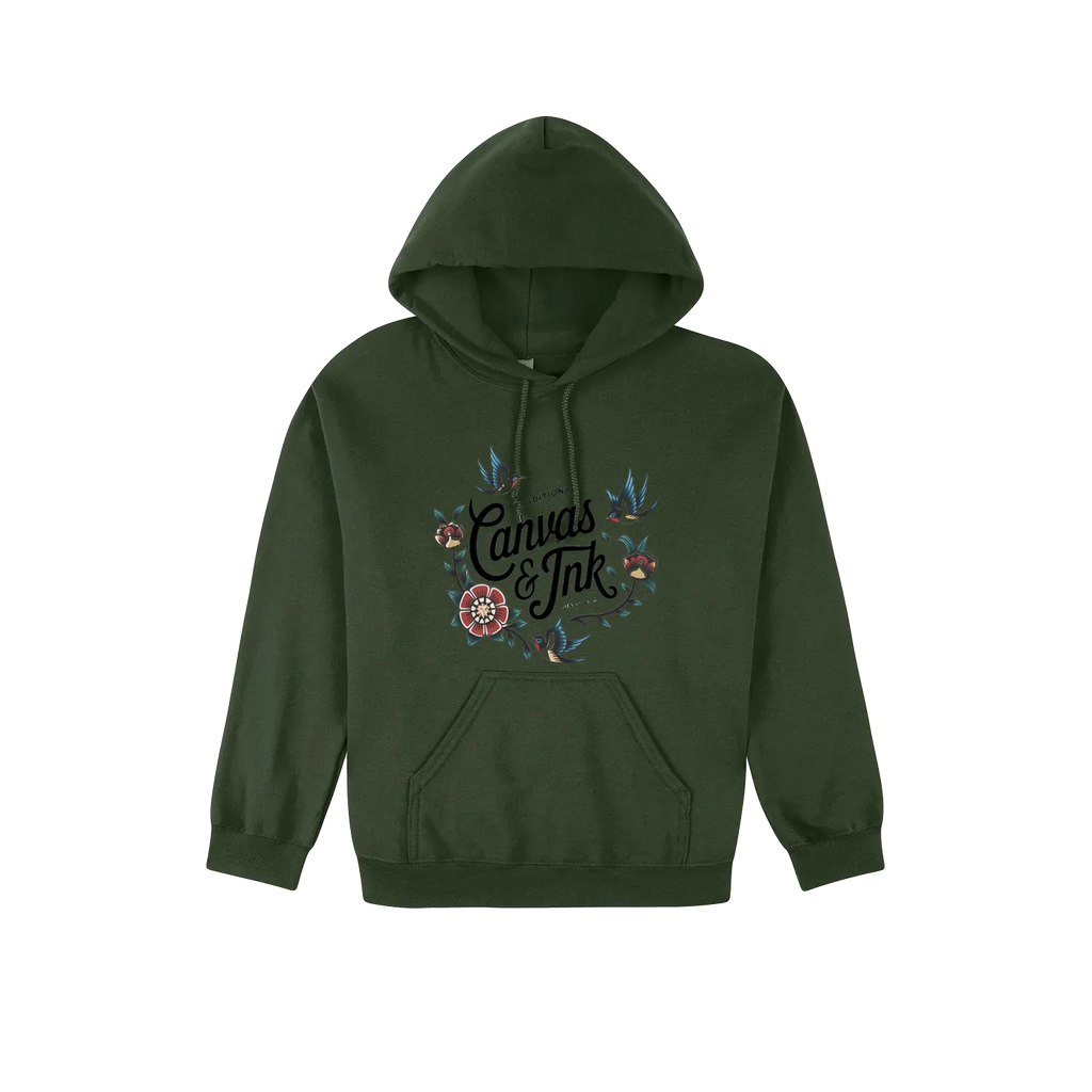 Forest Green front flat lay