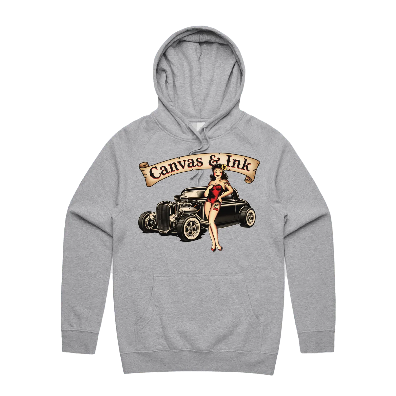 Grey Marle front flat lay