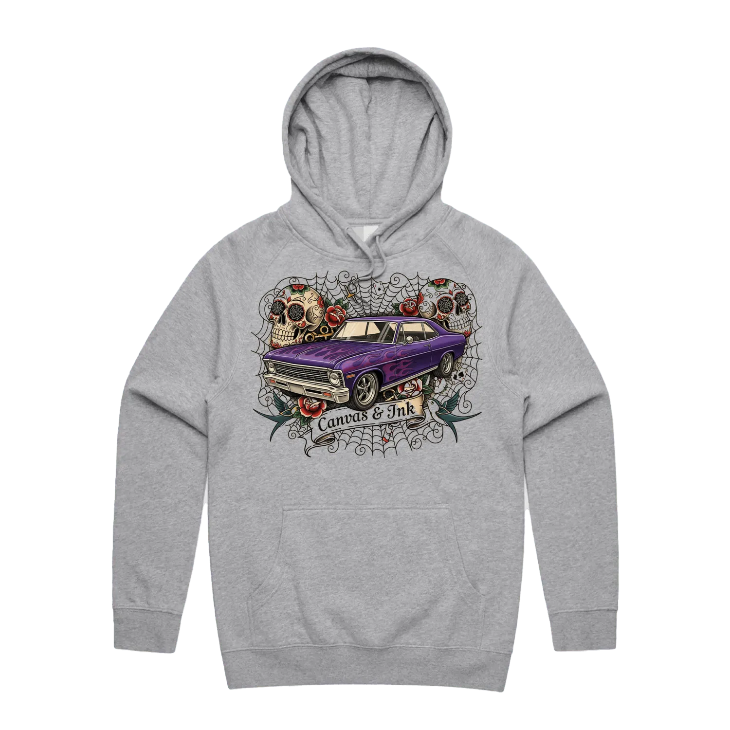 Grey Marle front flat lay