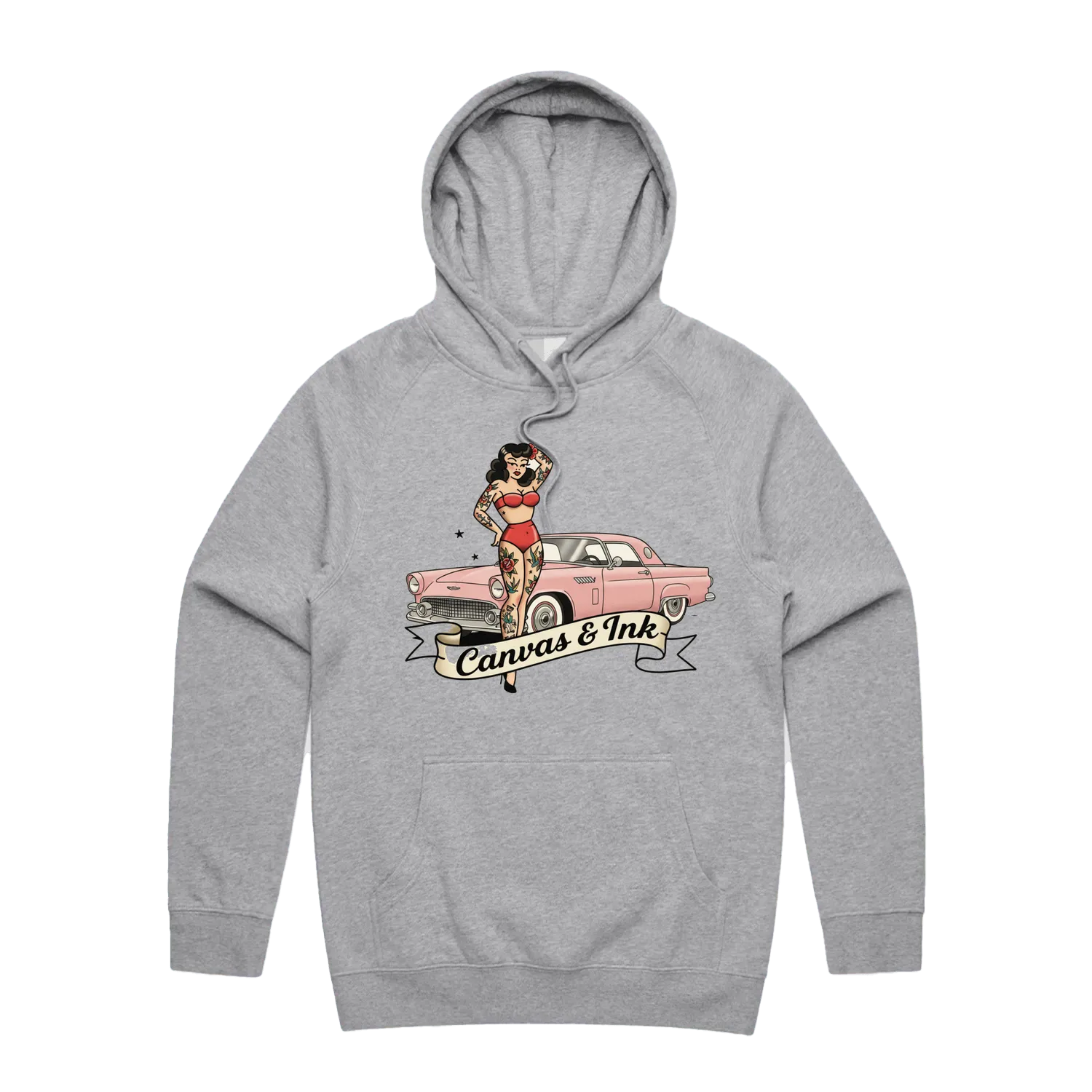 Grey Marle front flat lay