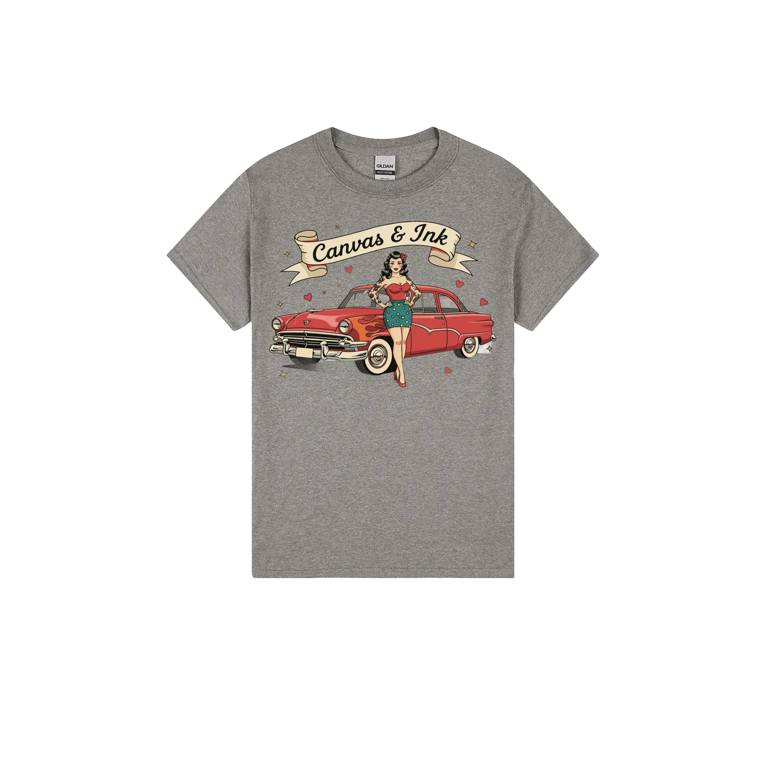 Heather Graphite front flat lay