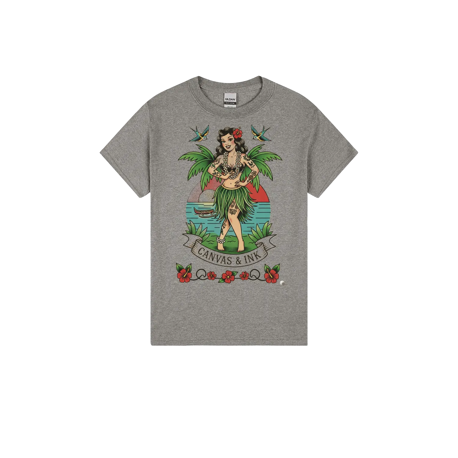 Heather Graphite front flat lay