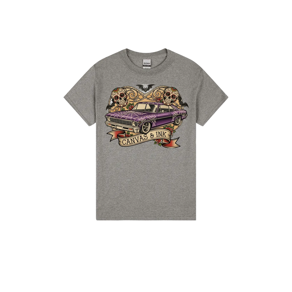 Heather Graphite front flat lay