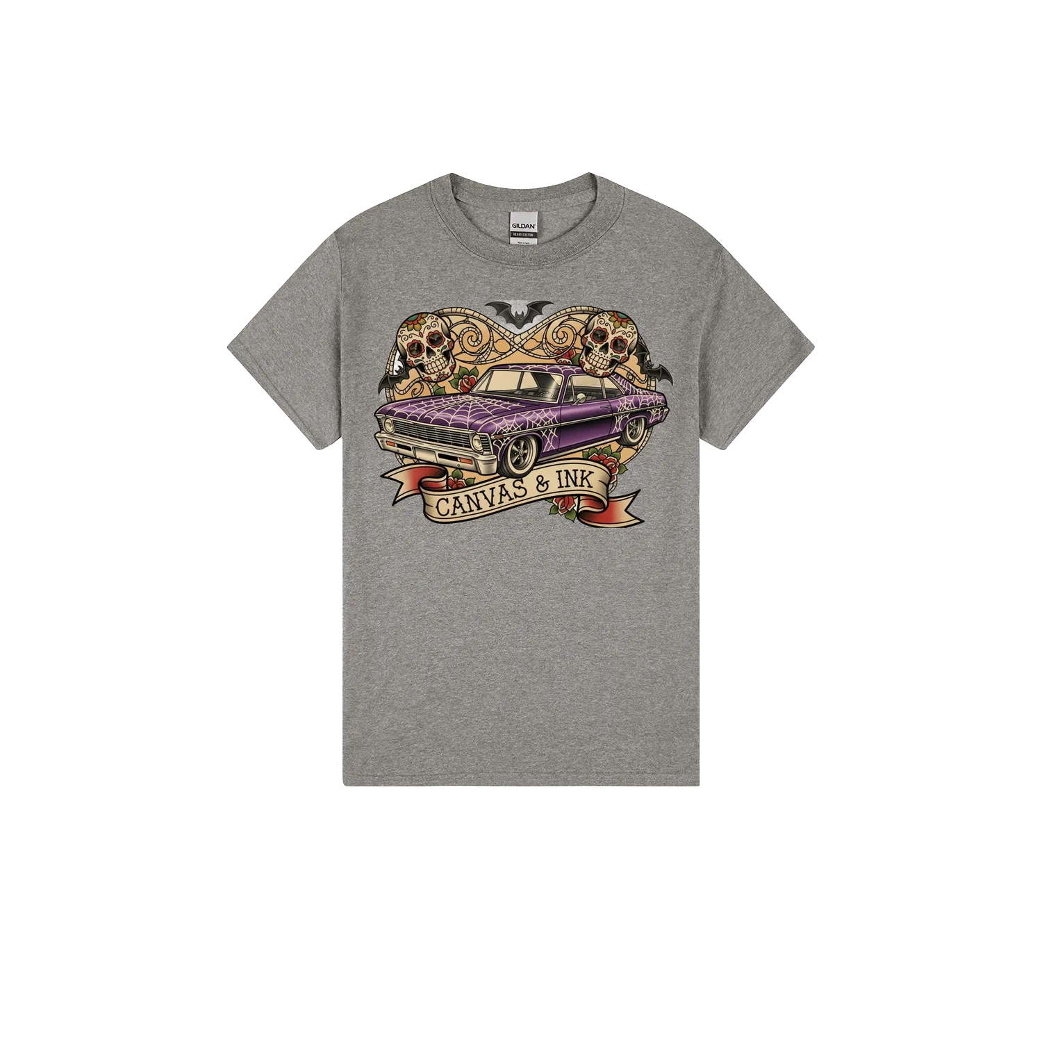 Heather Graphite front flat lay