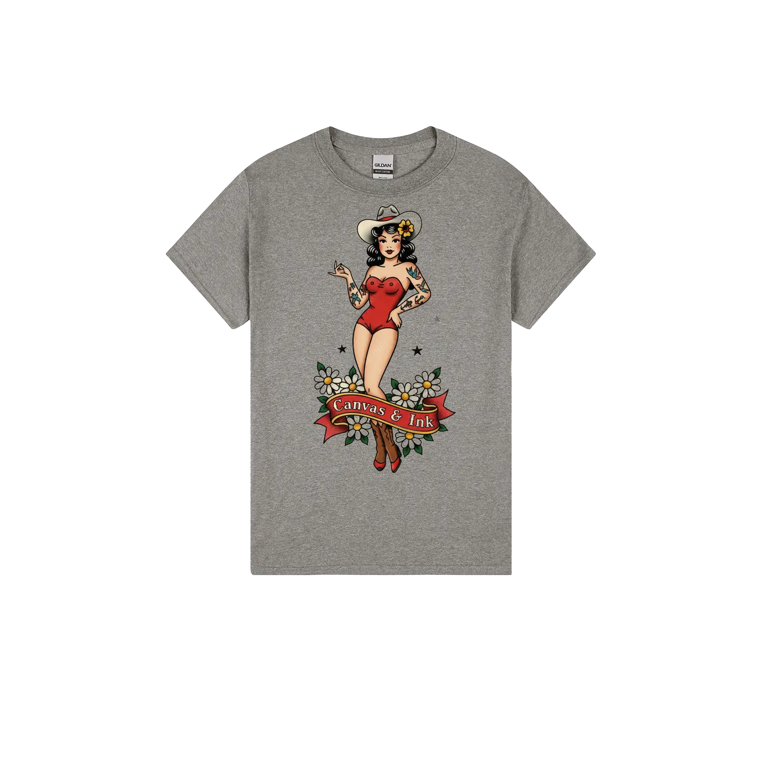 Heather Graphite front flat lay