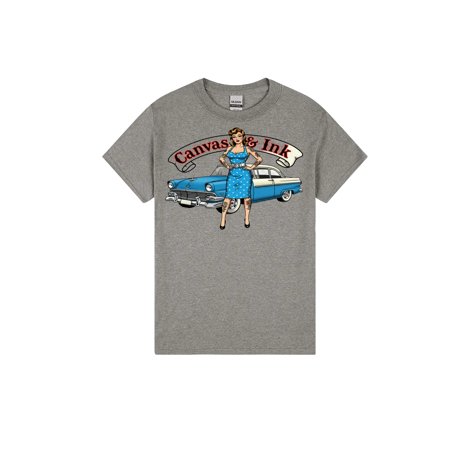 Heather Graphite front flat lay