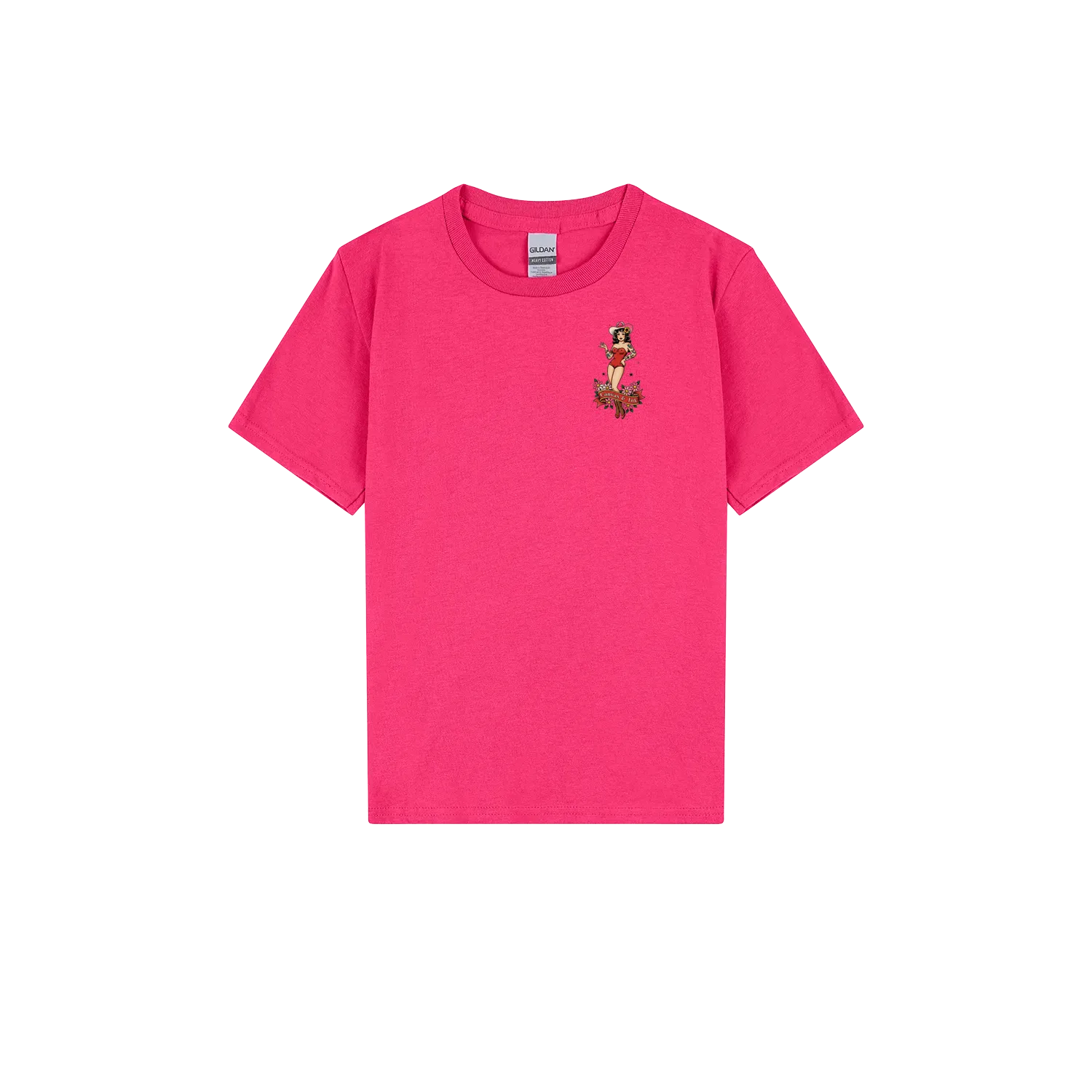 Heliconia front flat lay