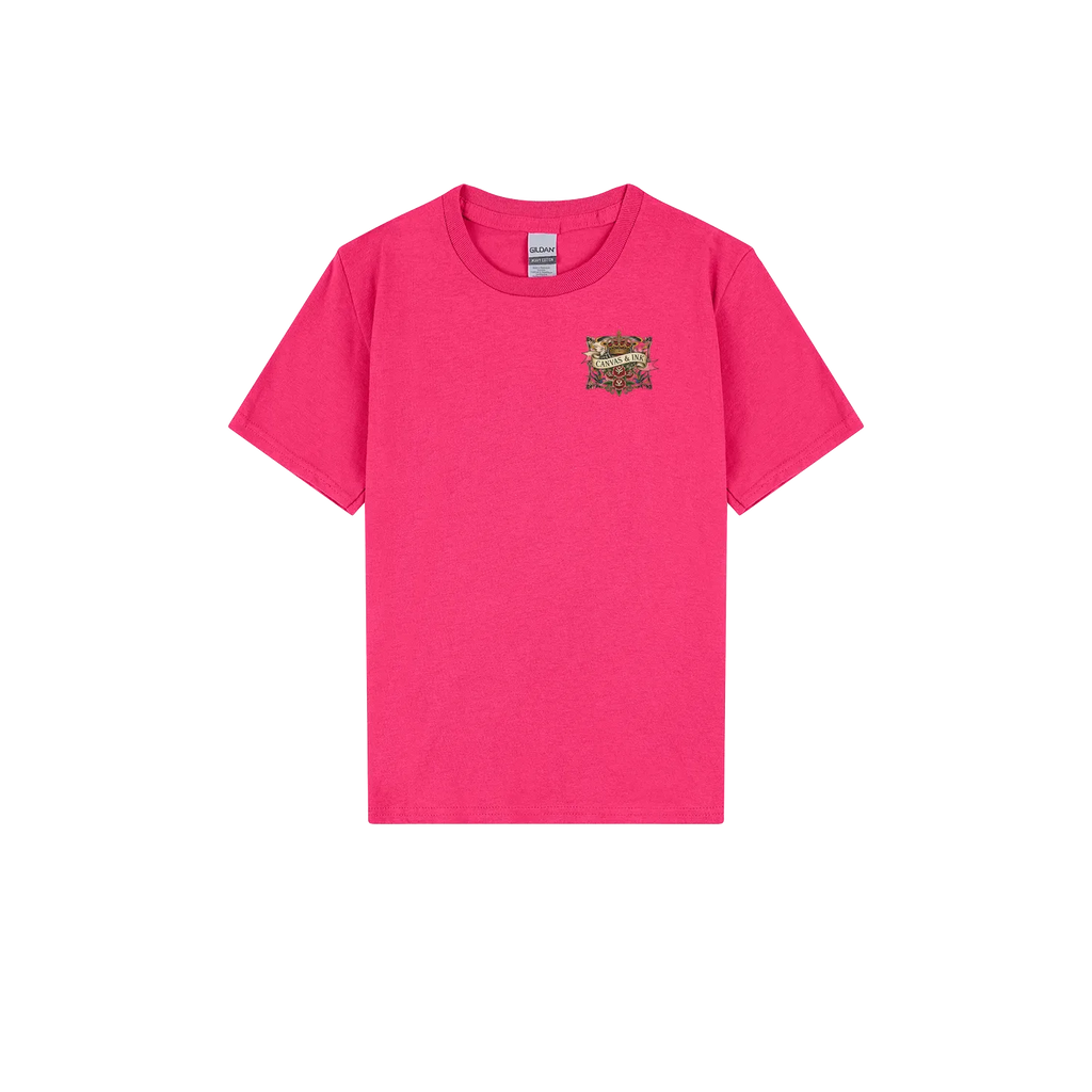 Heliconia front flat lay