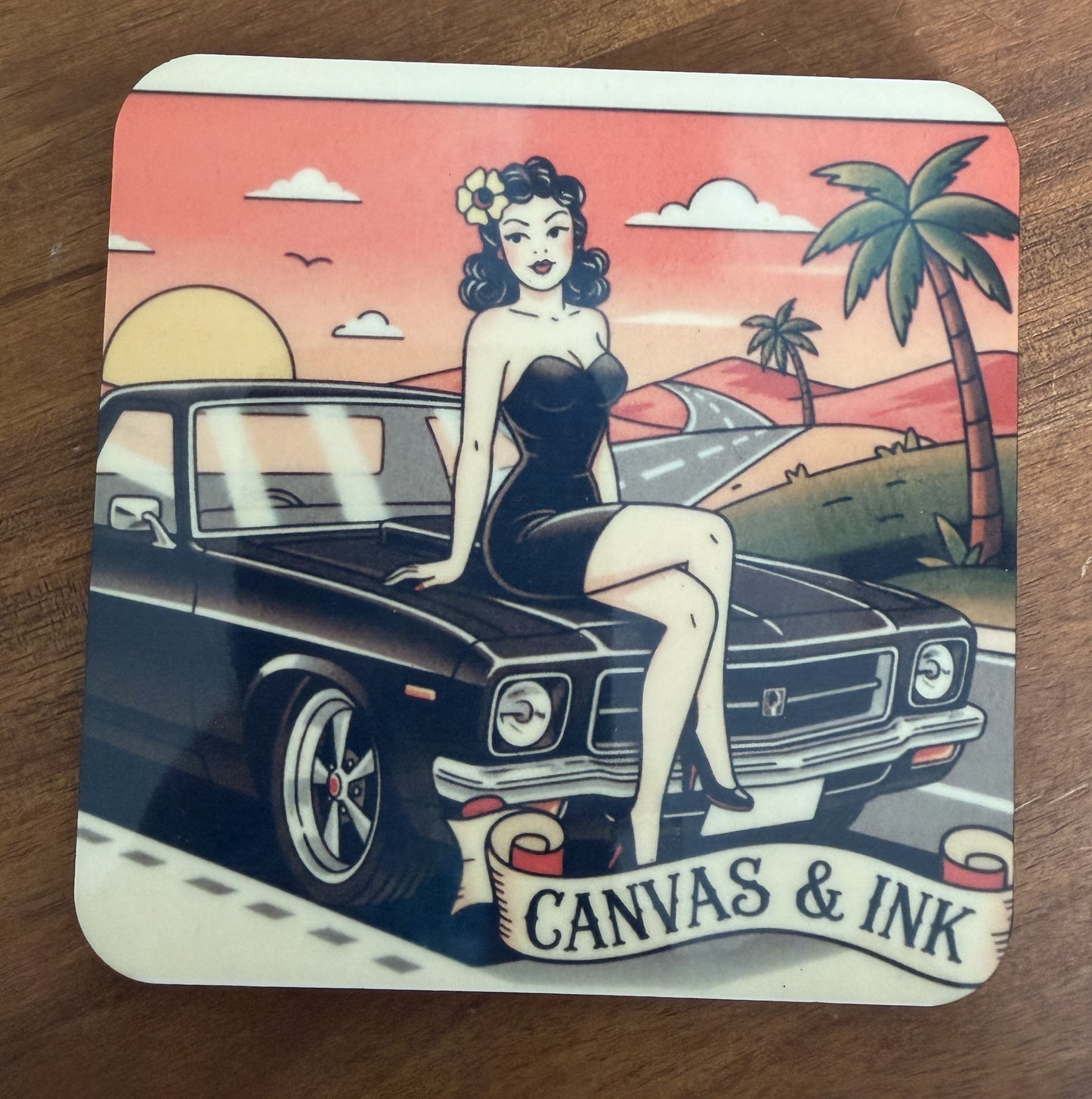 Cork Back Coaster - HQ Ute