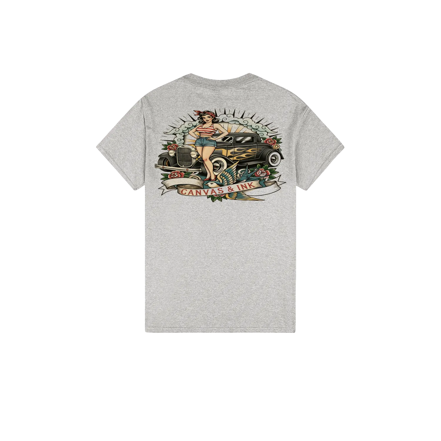 Flame Hot Rod Cotton T-Shirt