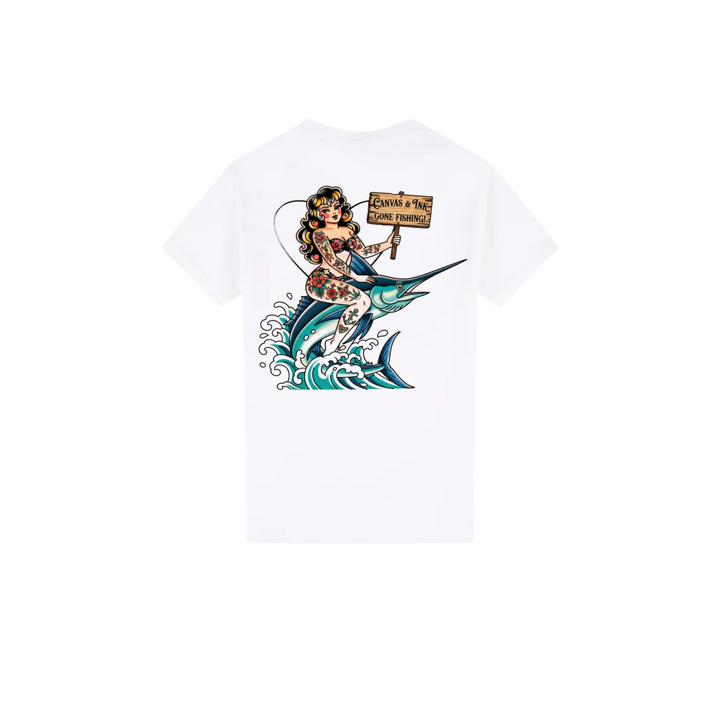 Gone Fishing Cotton T-Shirt