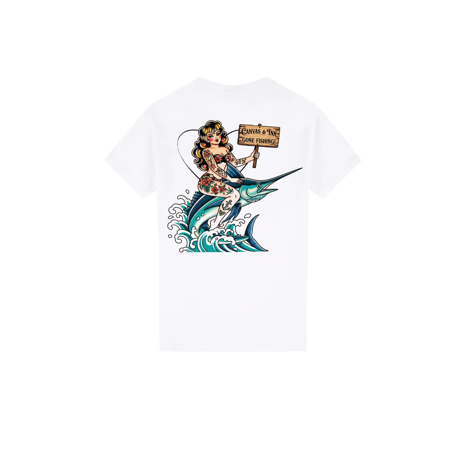 Gone Fishing Cotton T-Shirt