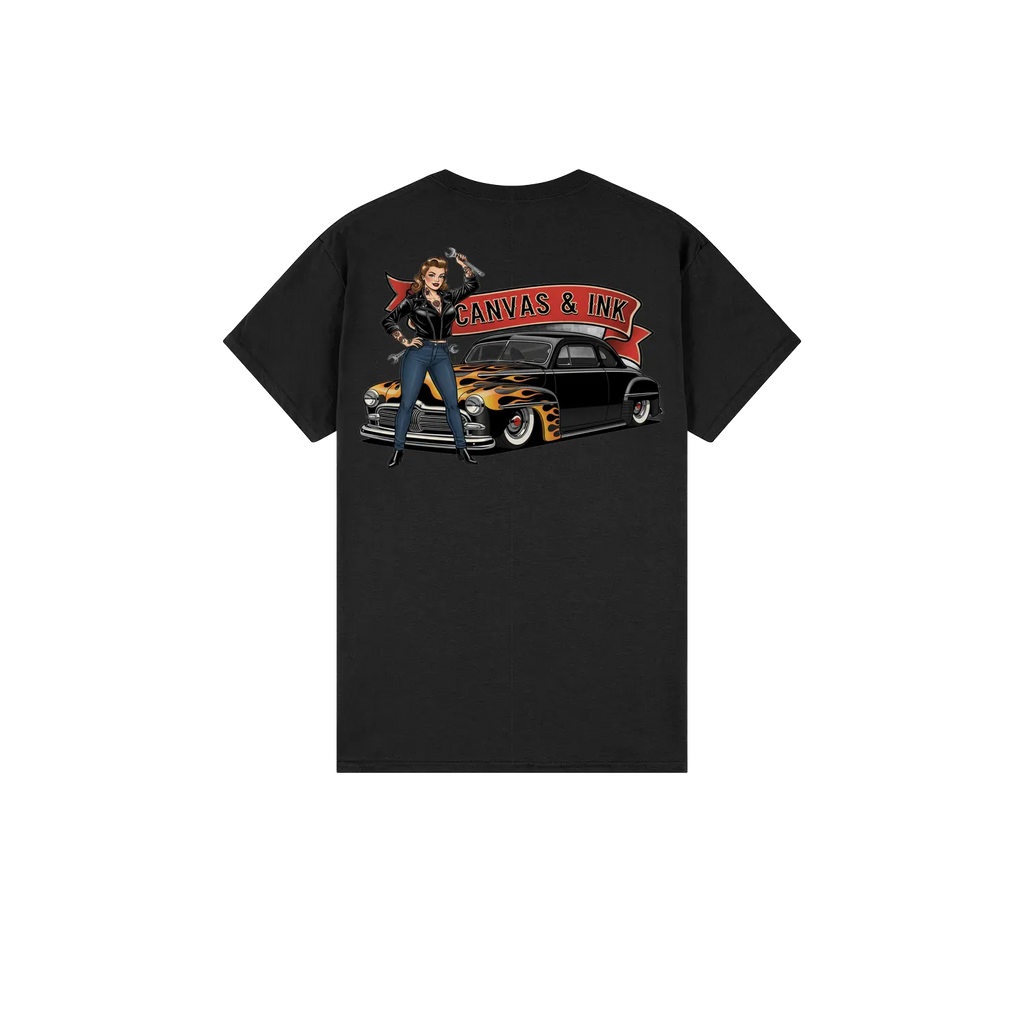 Flamed Ford Cotton T-Shirt