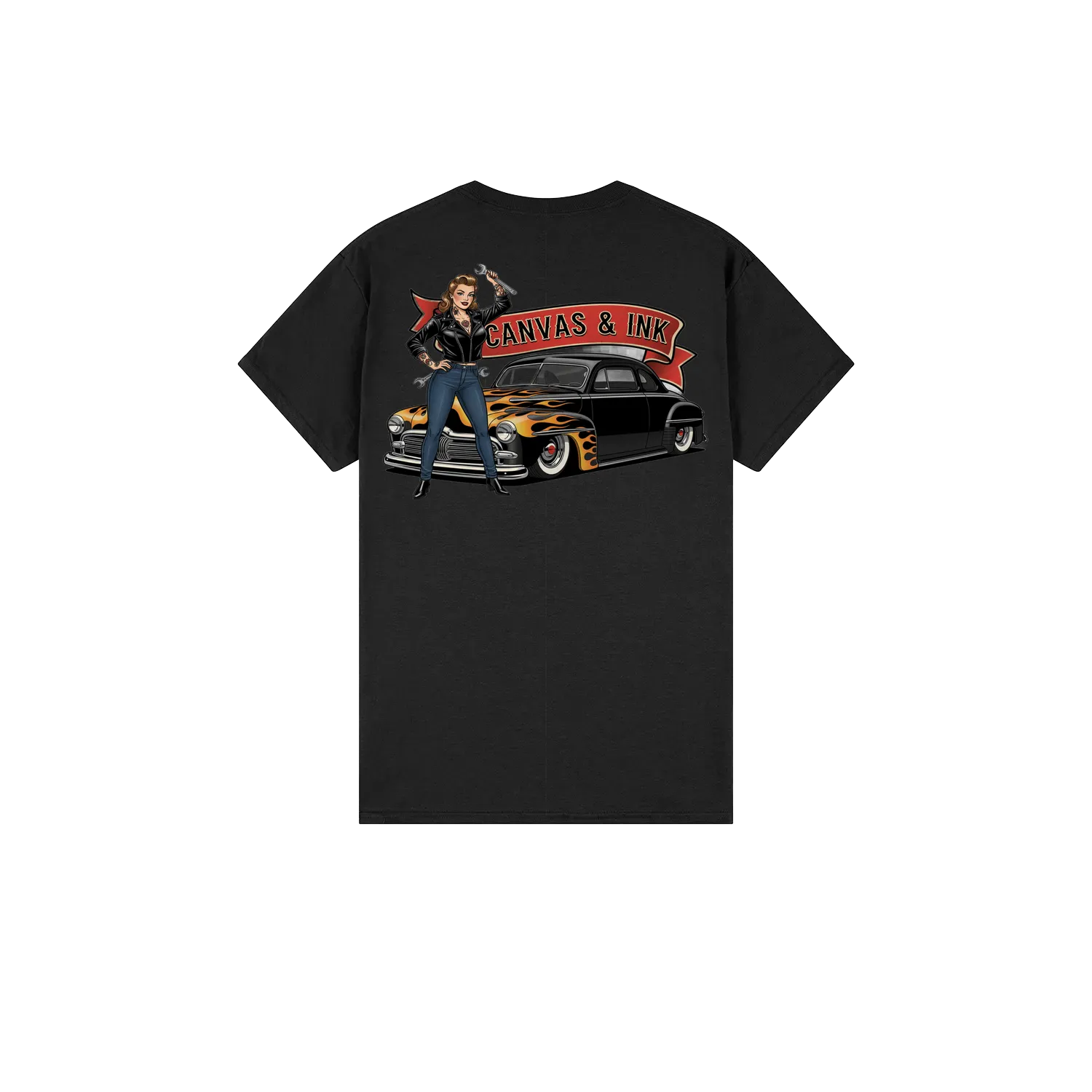 Flamed Ford Cotton T-Shirt