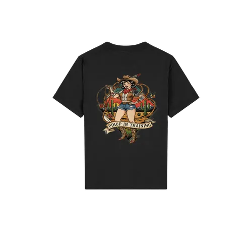 Cowgirl Pinup in Training Youth Cotton T-Shirt