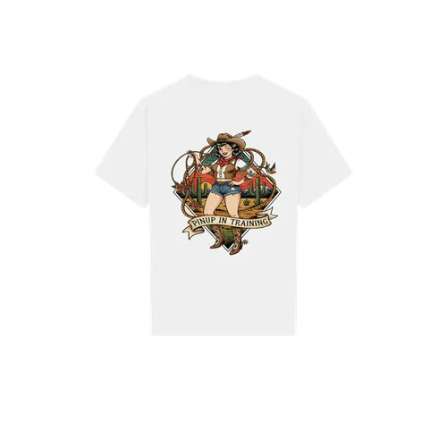 Cowgirl Pinup in Training Youth Cotton T-Shirt