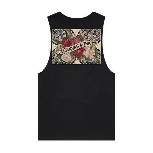 Trad Irezumi Peony Muscle Tank