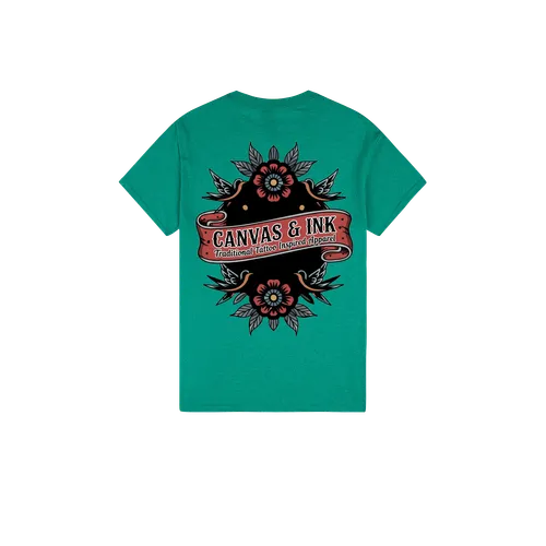Canvas & Ink Banner Cotton T-Shirt