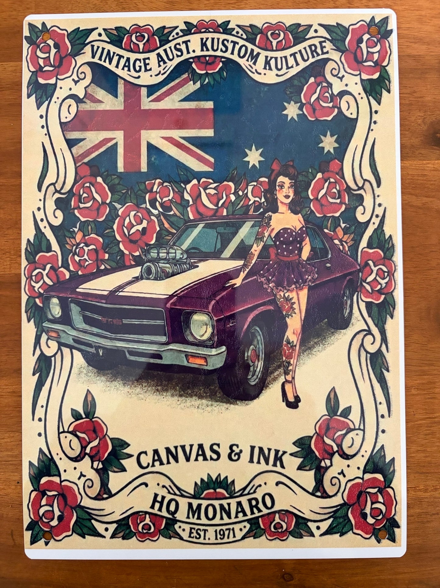 HQ Monaro Metal Sign