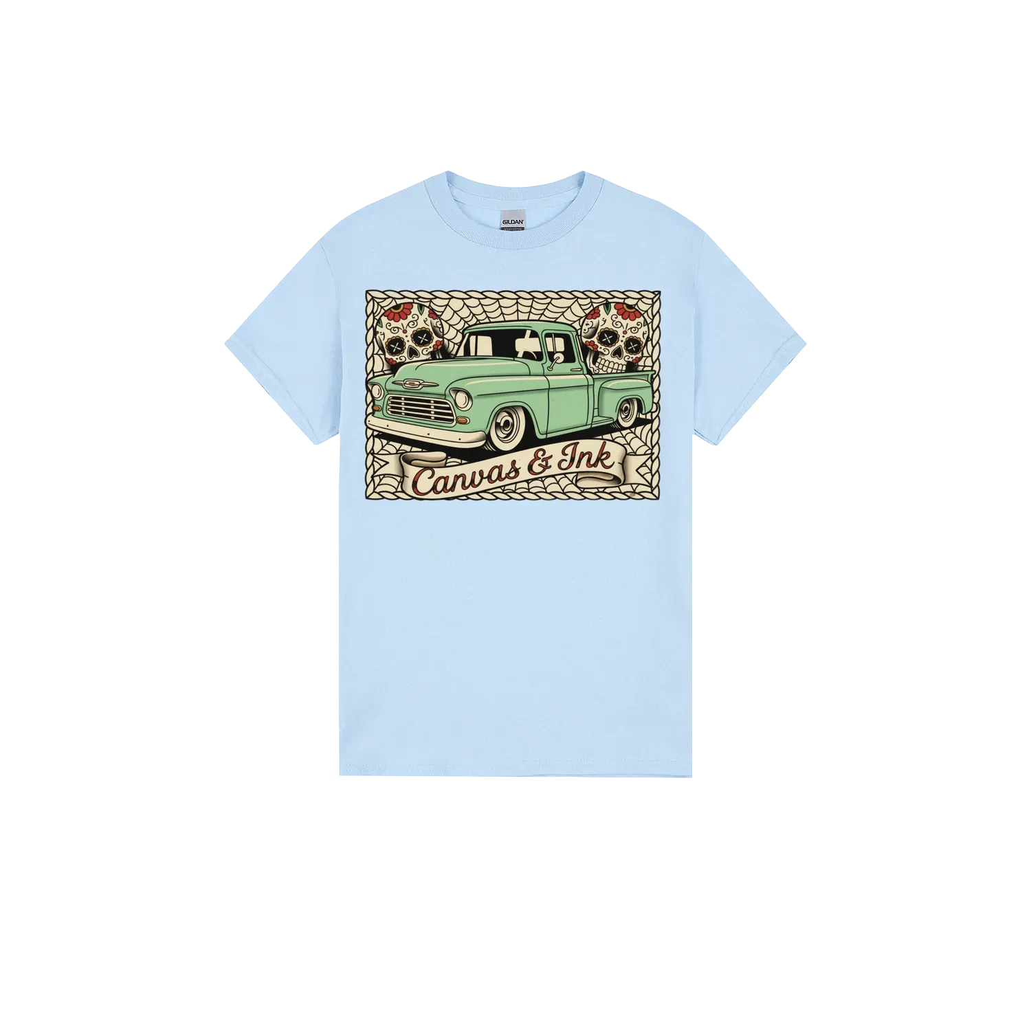 Light Blue front flat lay