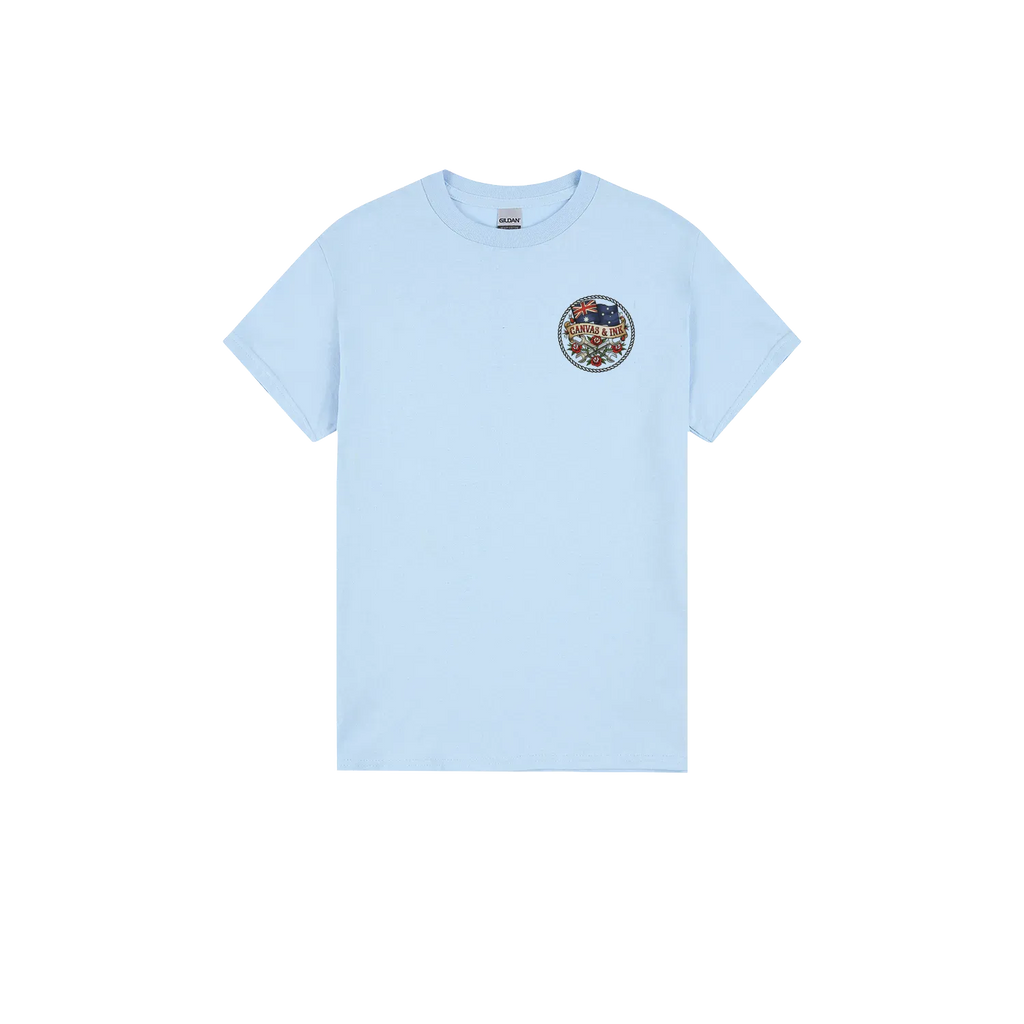 Light Blue front flat lay