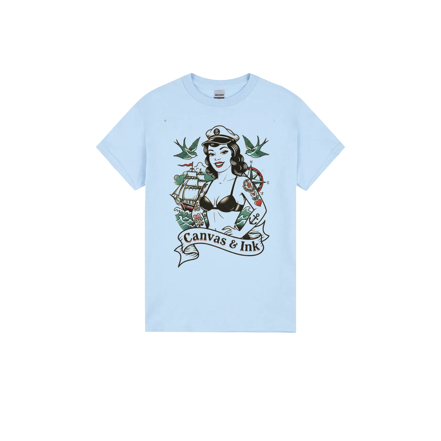 Light Blue front flat lay