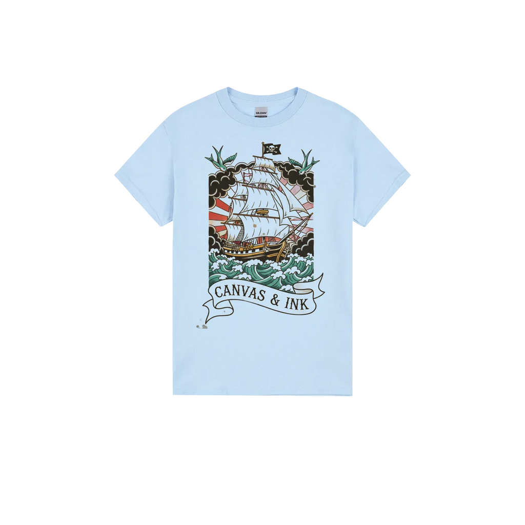 Light Blue front flat lay