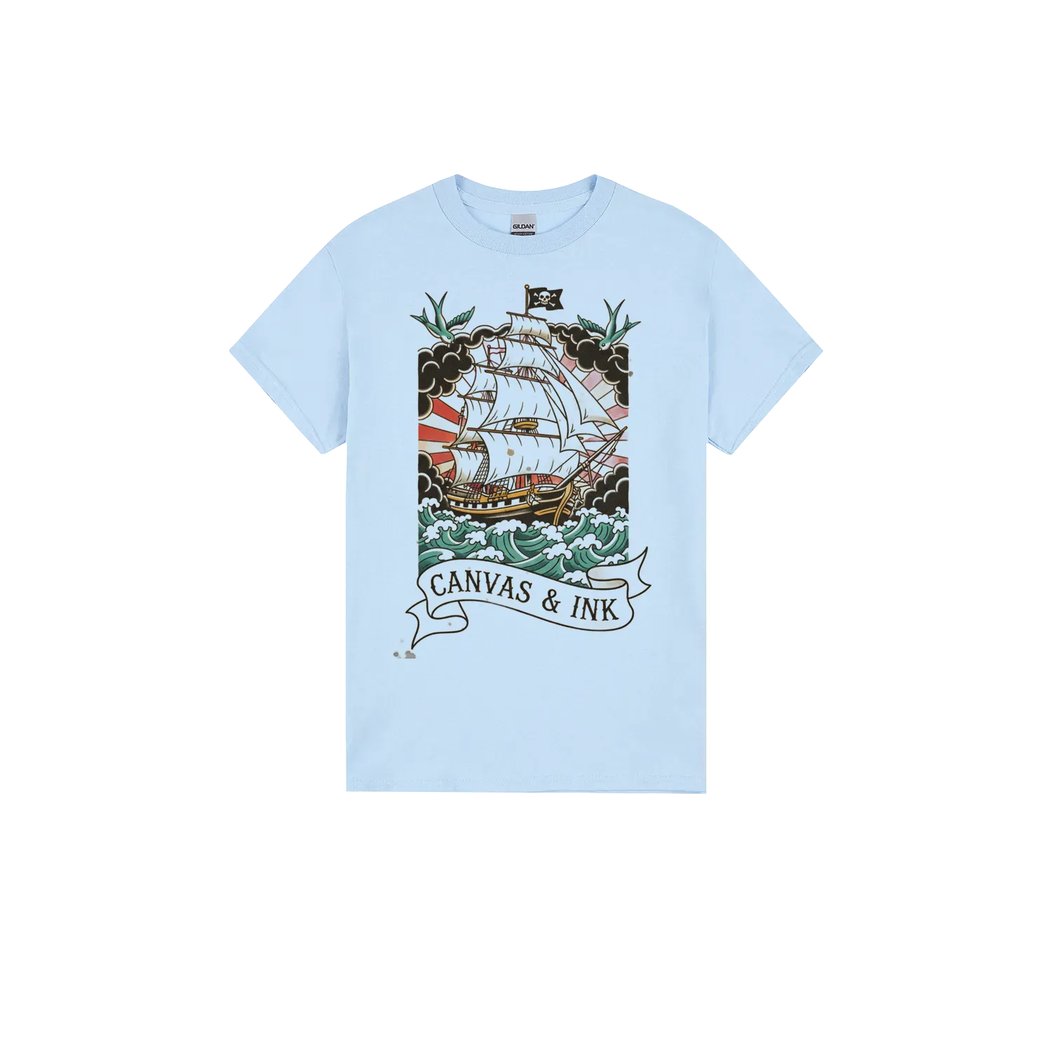 Light Blue front flat lay