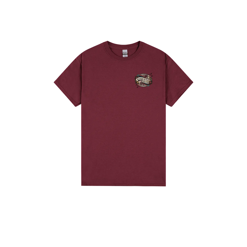 Maroon front flat lay