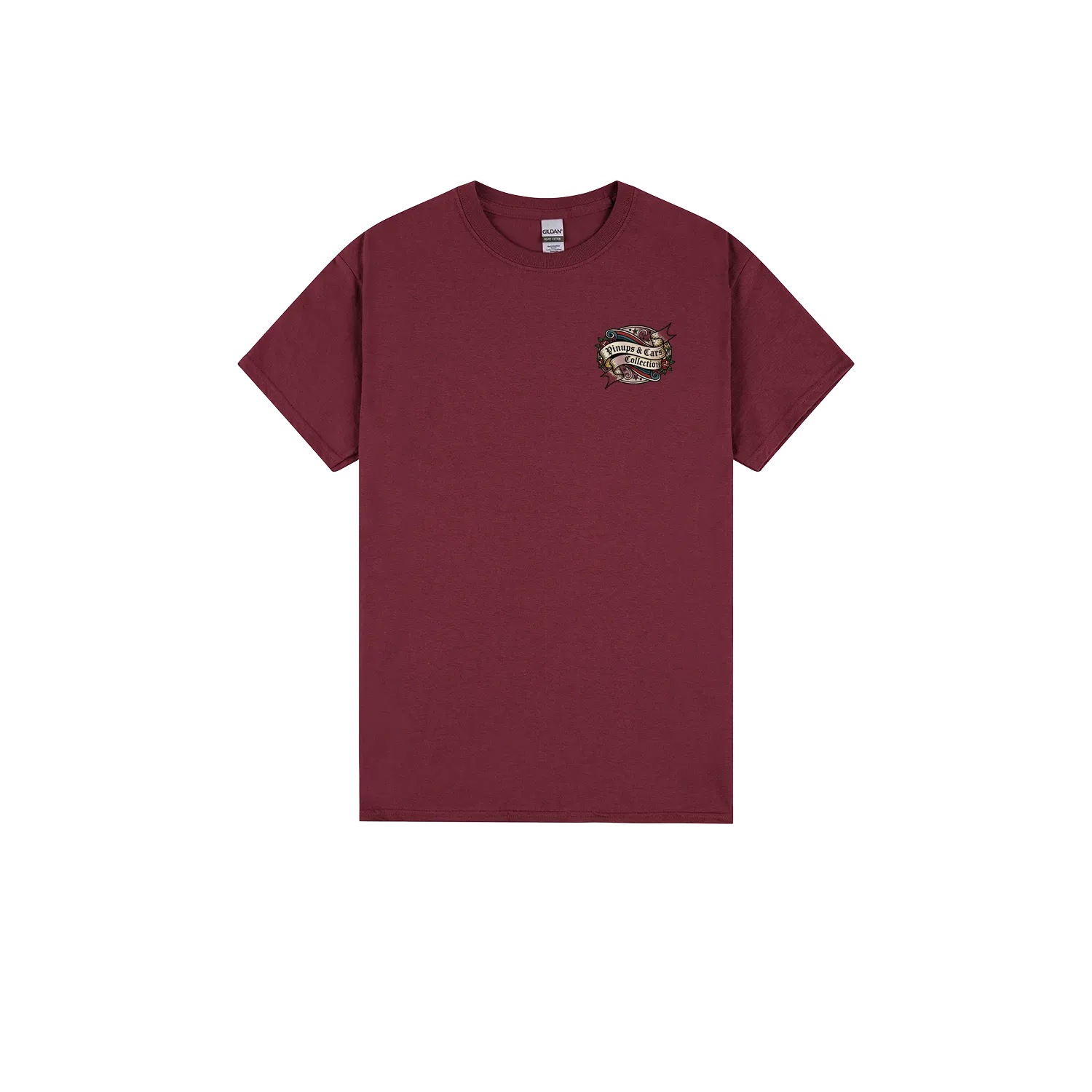 Maroon front flat lay