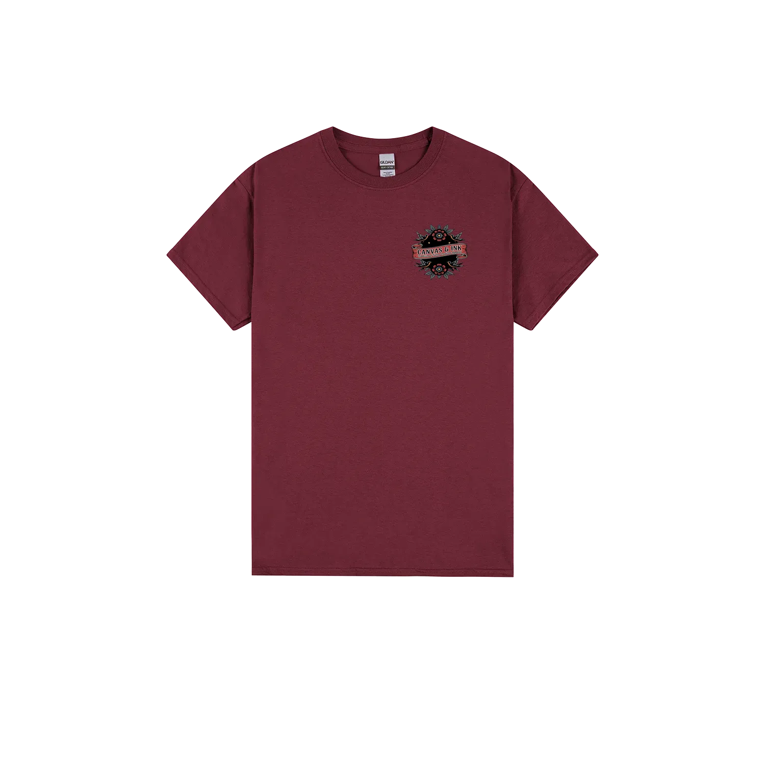 Maroon front flat lay