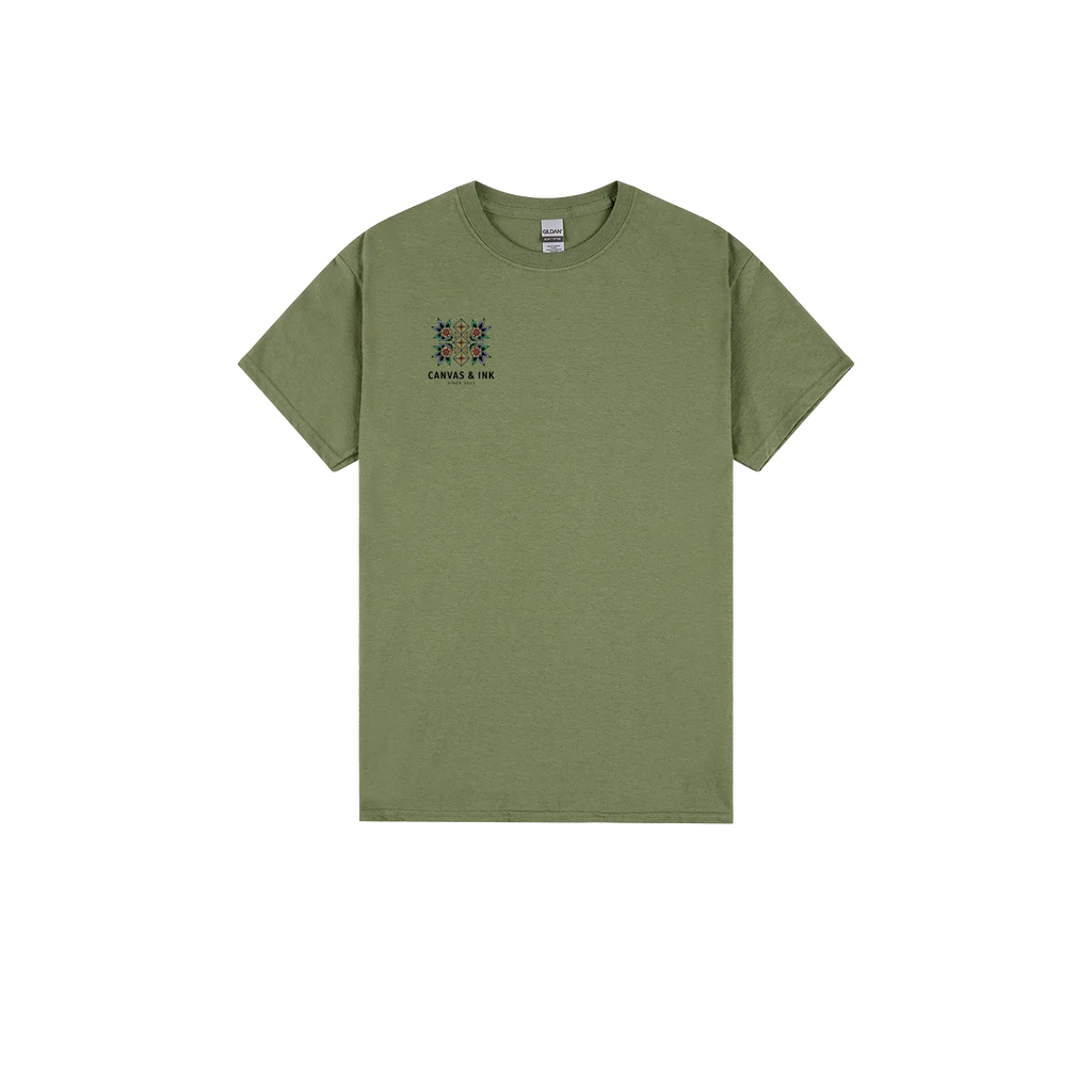Military Green front flat lay