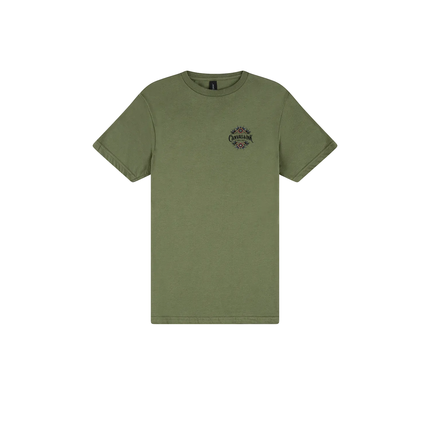 Military Green front flat lay