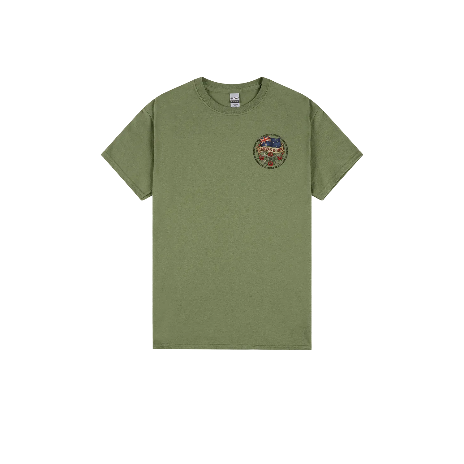Military Green front flat lay