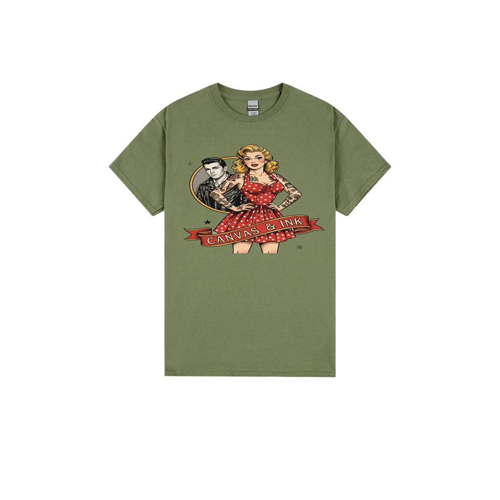 Military Green front flat lay