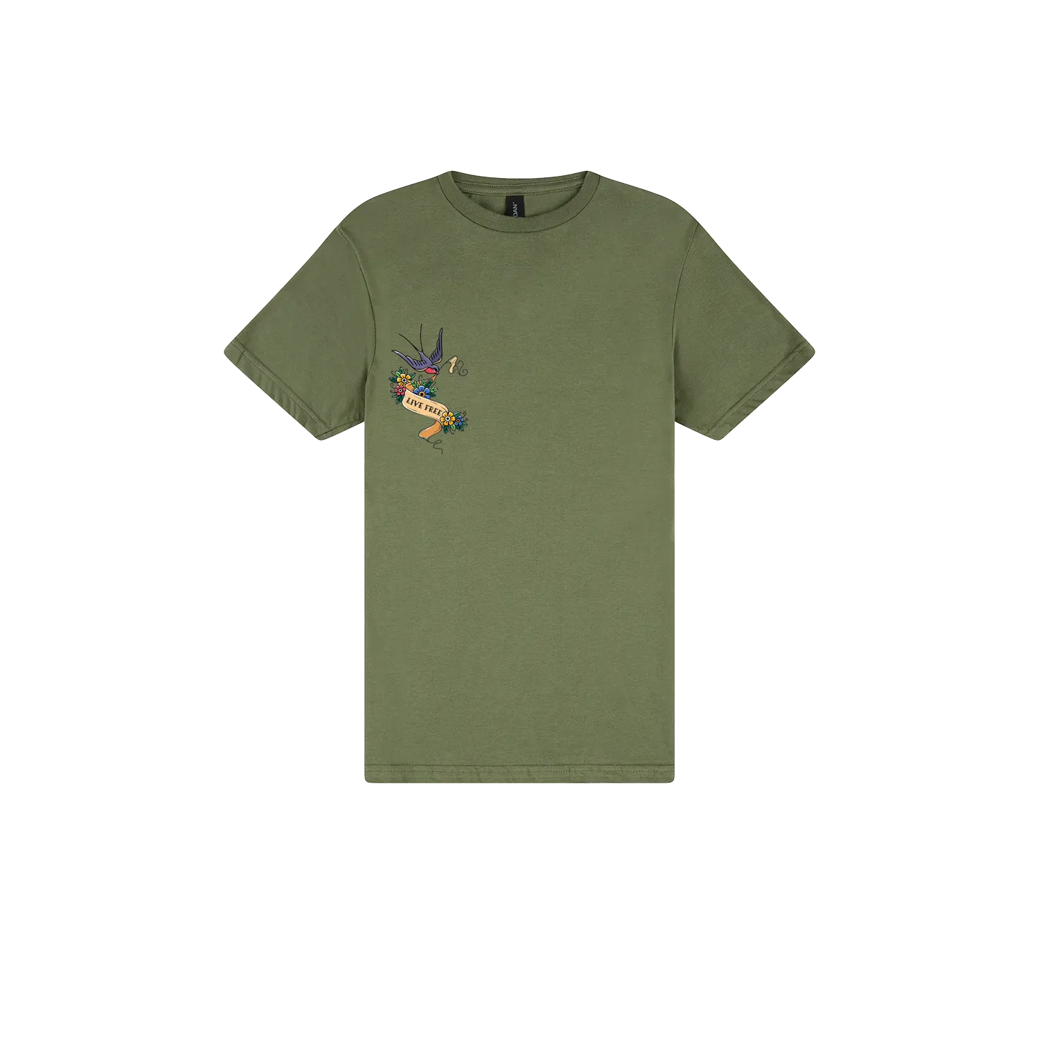 Military Green front flat lay