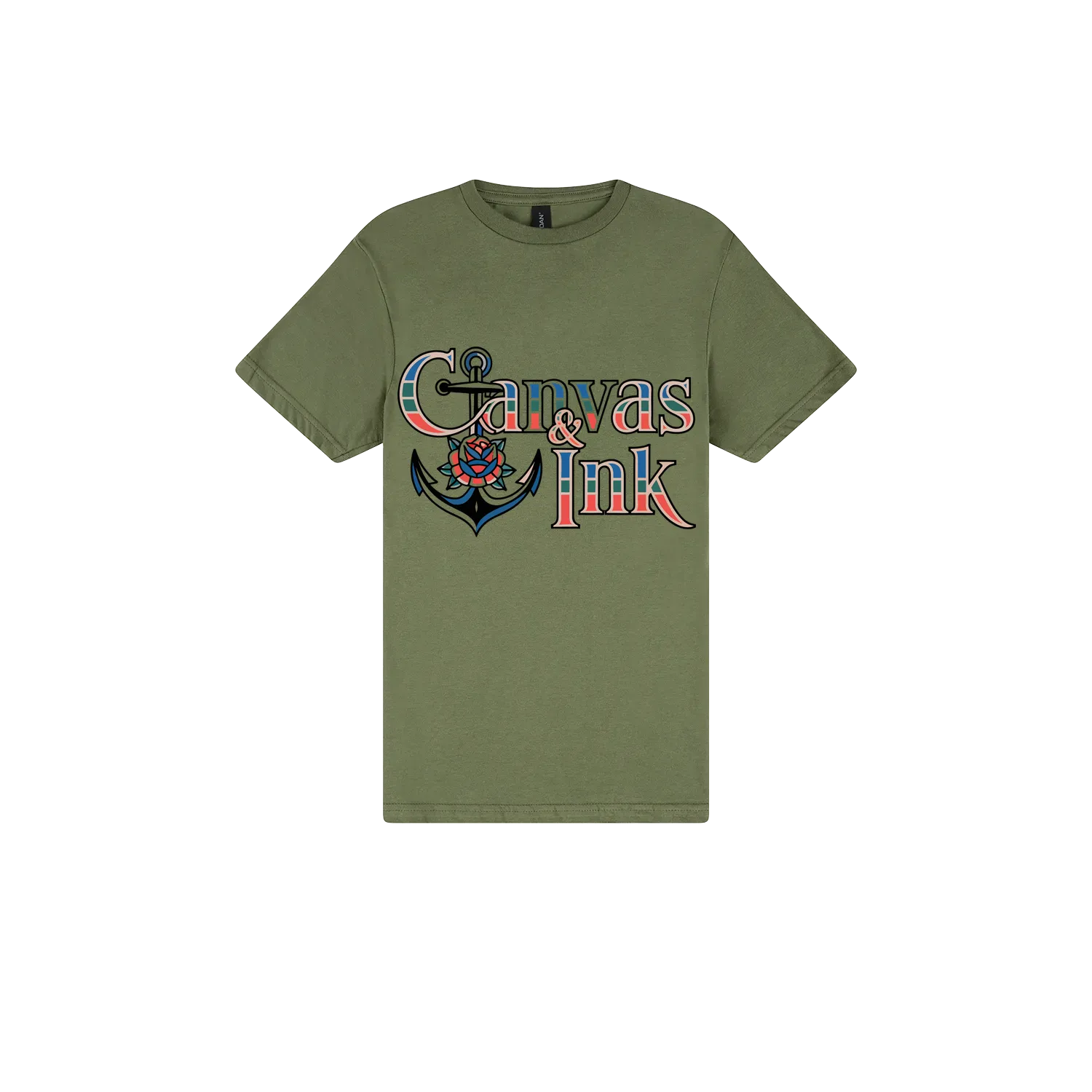 Military Green front flat lay