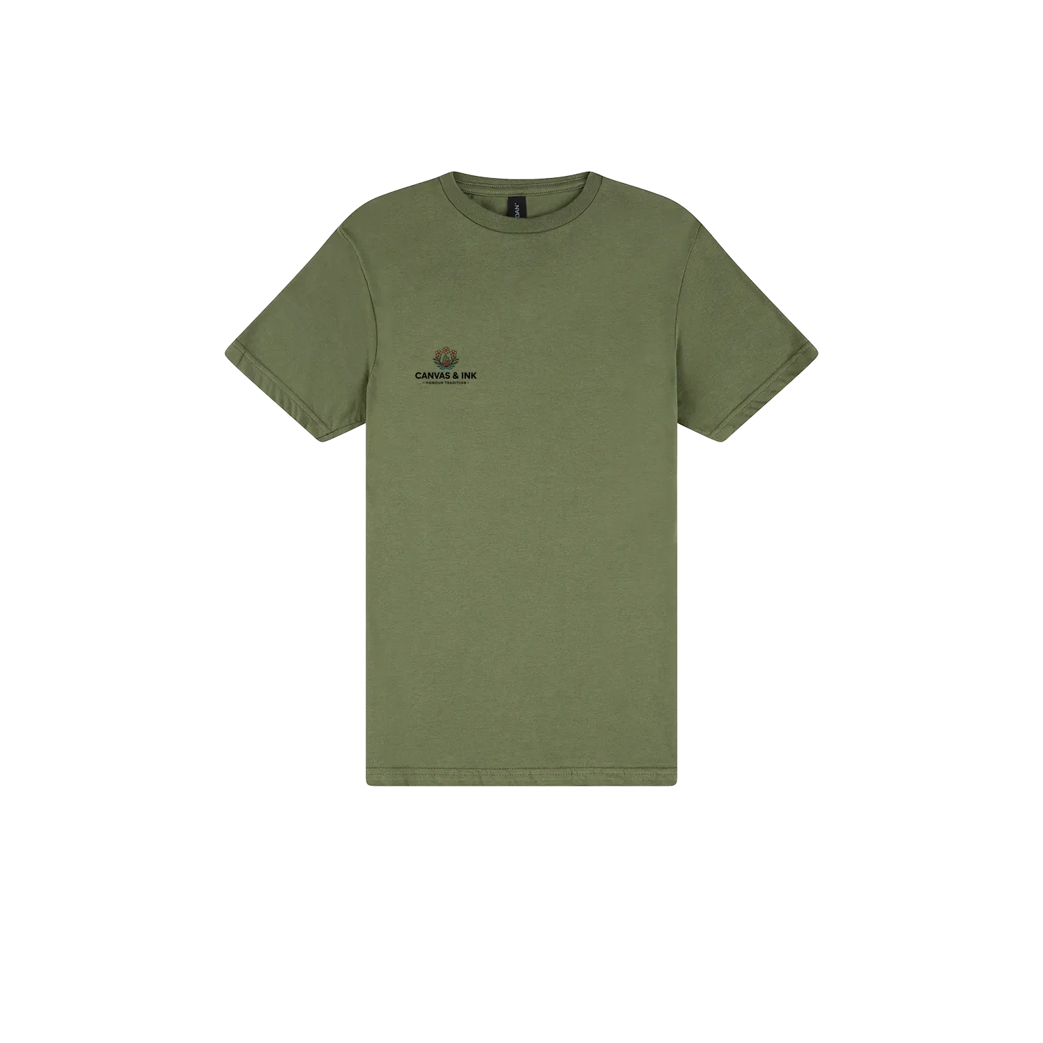Military Green front flat lay