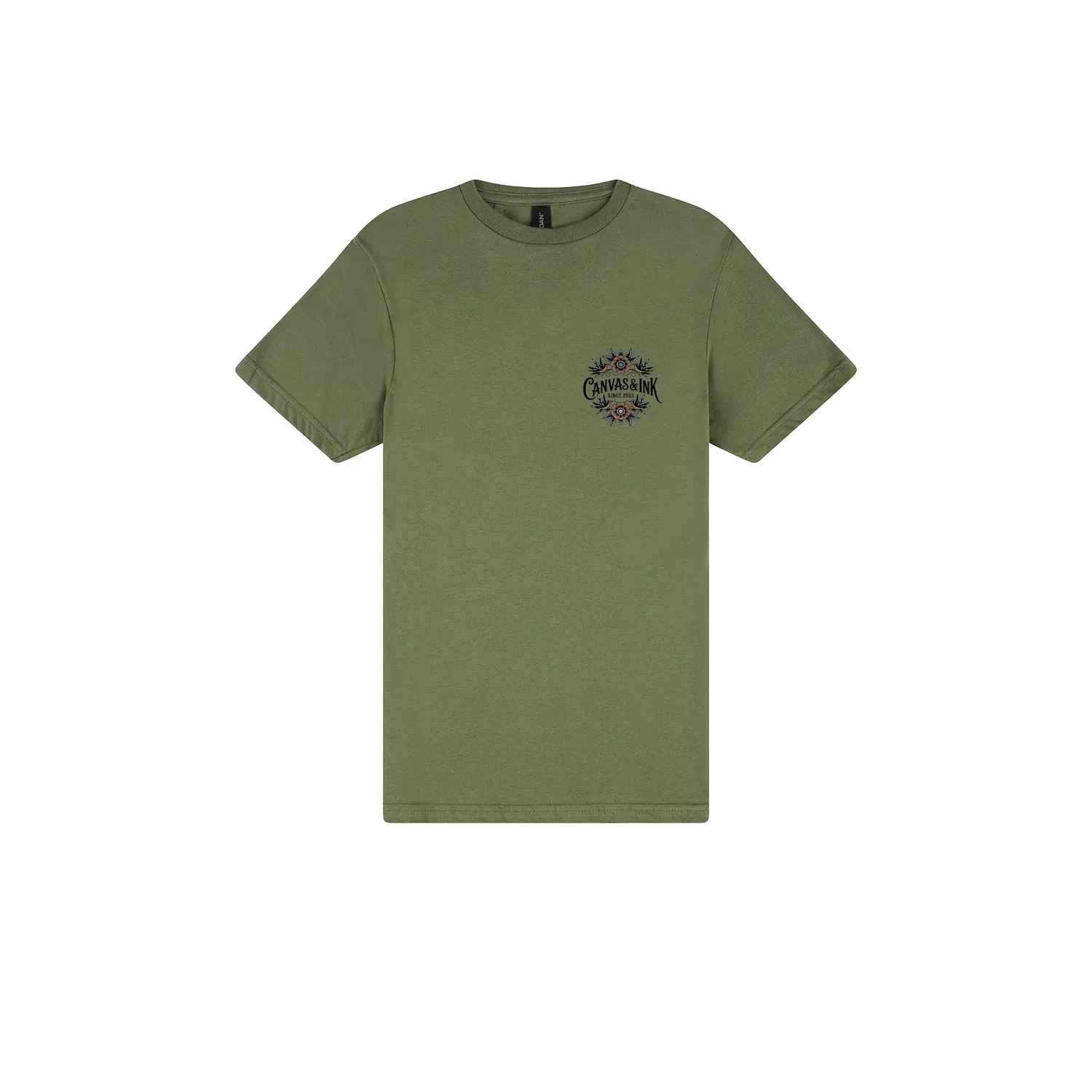 Military Green front flat lay