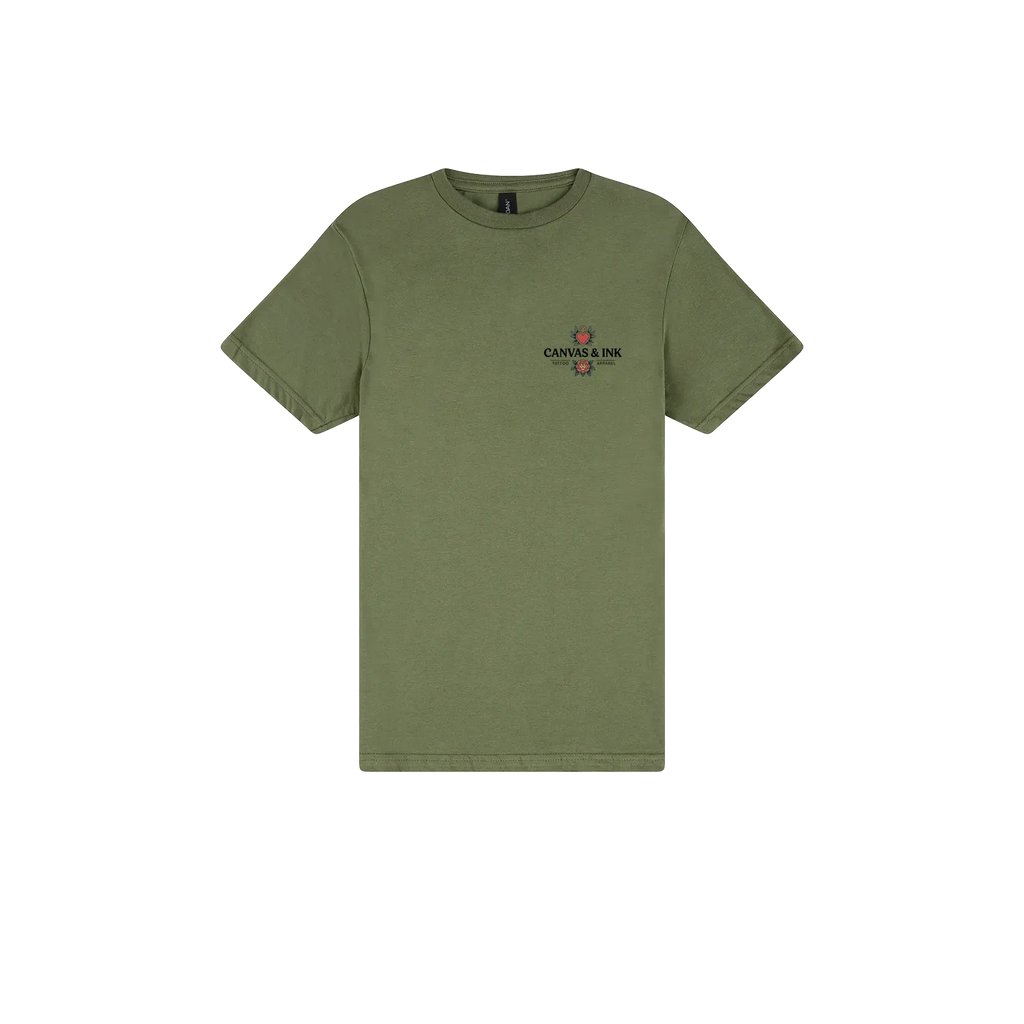 Military Green front flat lay