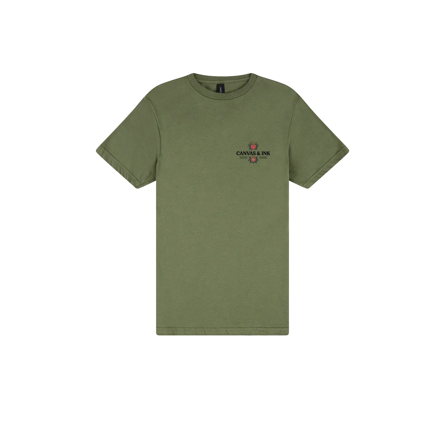 Military Green front flat lay
