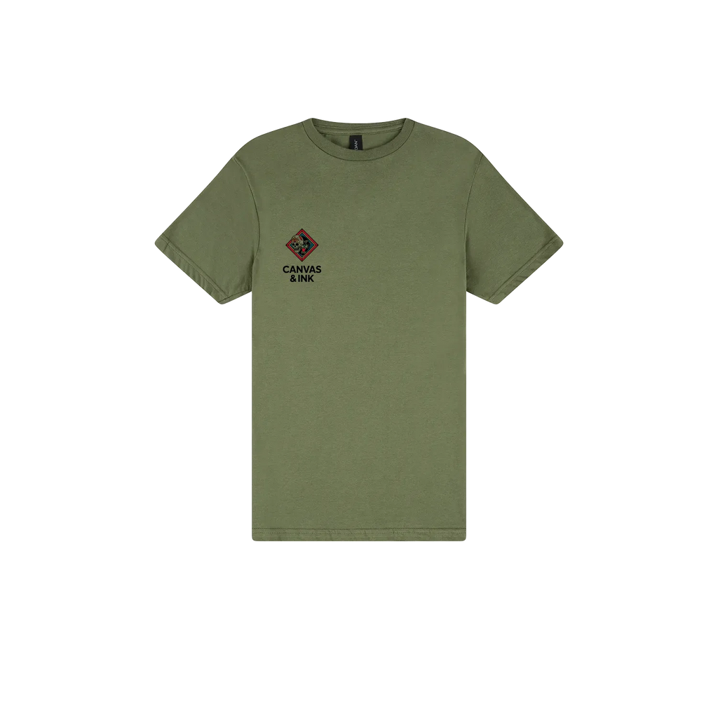 Military Green front flat lay