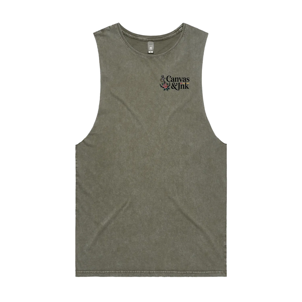 Moss Stone front flat lay