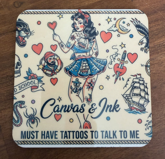 Cork Back Coaster - Must Have Tattoos